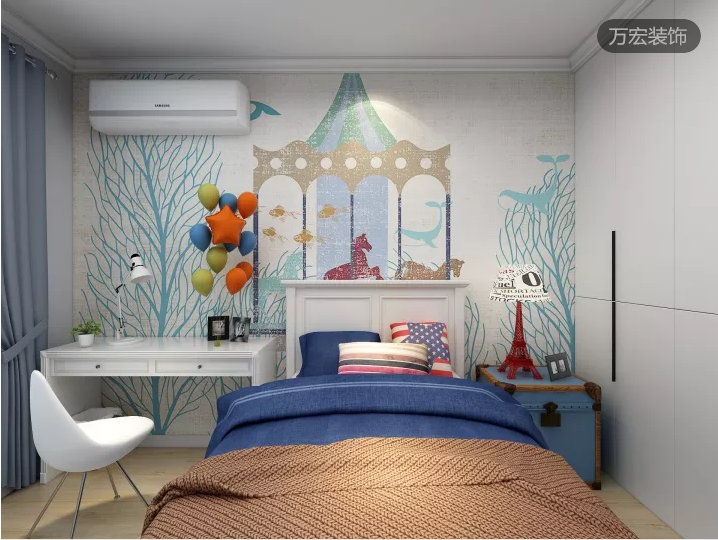 美式田園4居室， 窩在布藝沙發上擼貓6733413