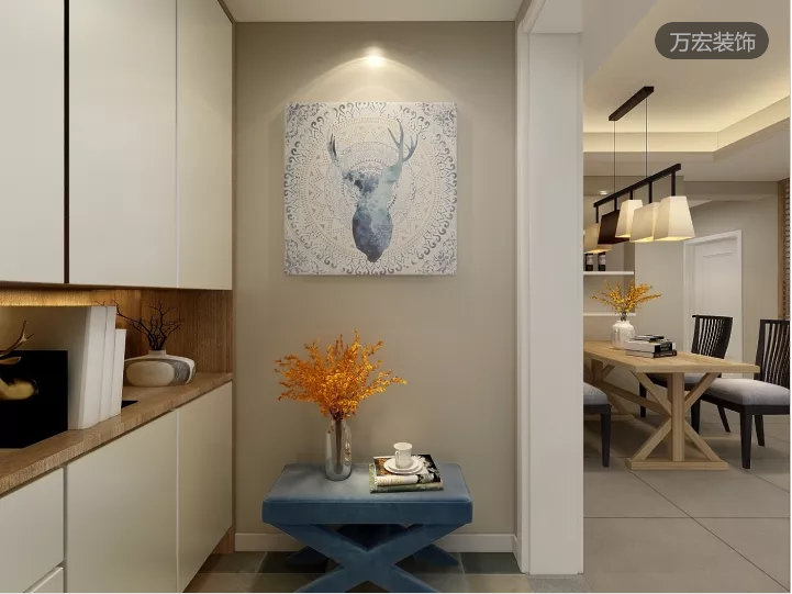 美式田園4居室， 窩在布藝沙發上擼貓6733418