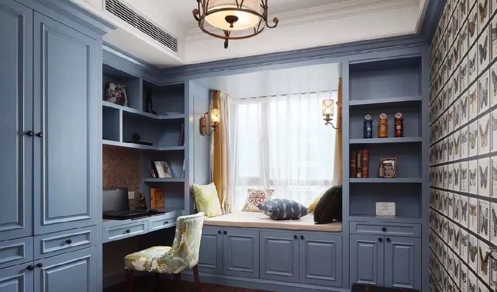 140㎡美式3居，陽臺做卡座花園10719609