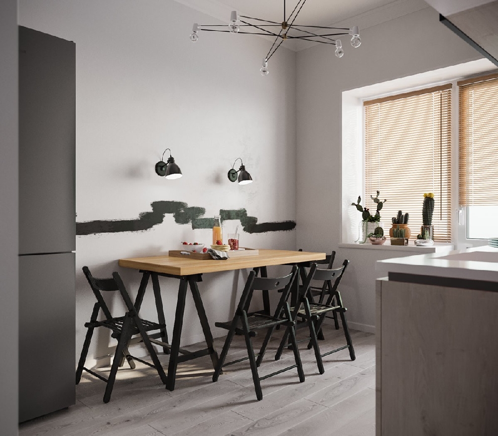 70平一室兩廳一廚一衛北歐風小戶型大空間11015291