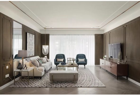 135平方現代中式風格，帶點復古的感覺11021050