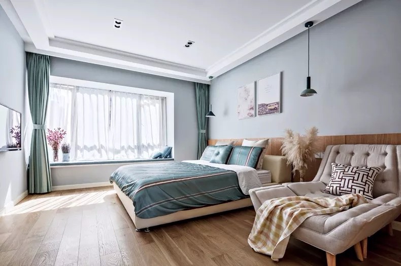 北歐四居，電視墻都沒見過，客廳更是漂亮11077146