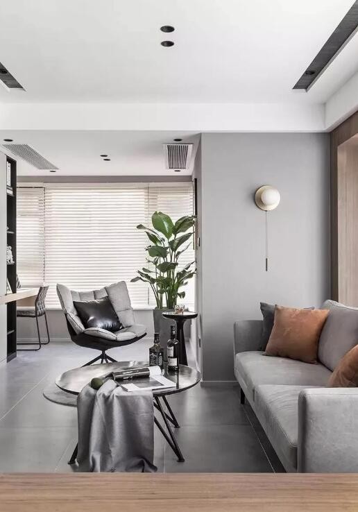 89㎡簡約風格-電視墻巧妙設計出書房11752150