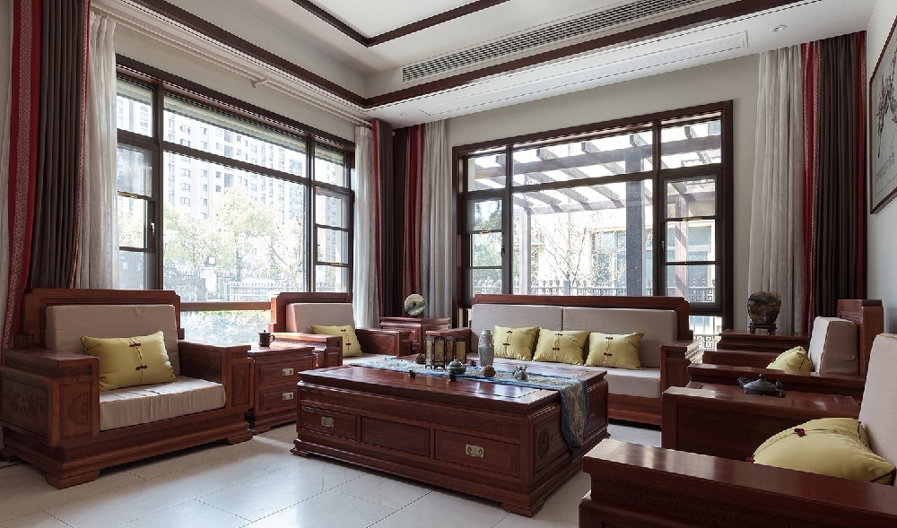 260平方中式風格設計紅木家具搭配設計12234741