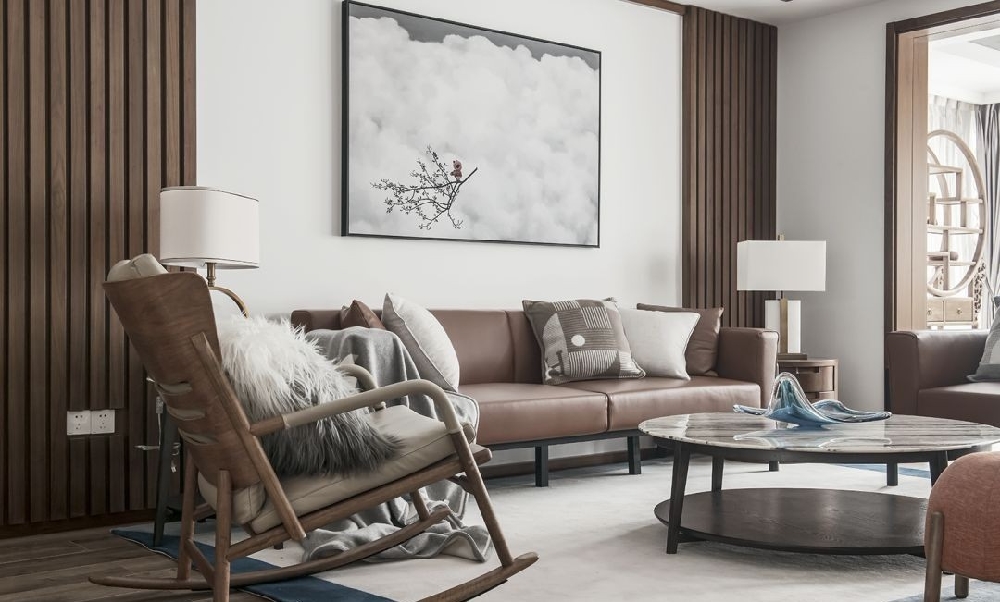 現代新中式大平層，融合東方元素與時尚感12853058