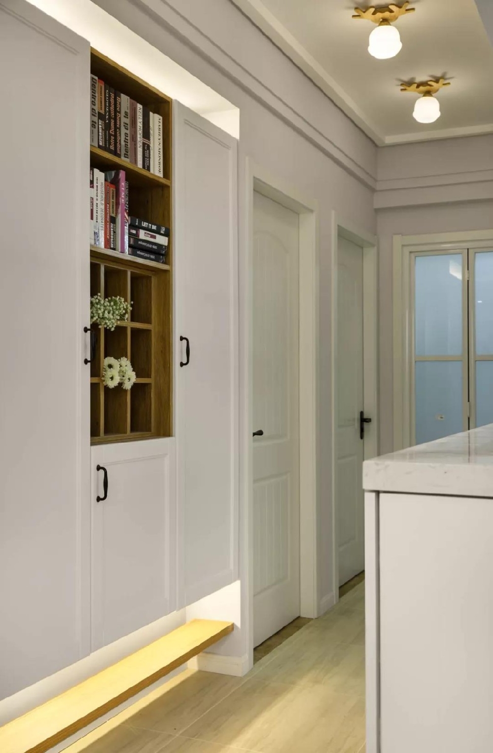 95㎡簡約北歐，樹枝造型書架電視墻夠有趣13746632