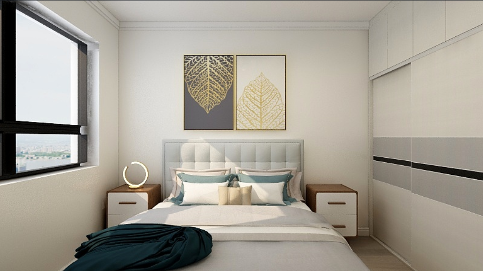 三室兩廳-90后夫妻現代混搭風格婚房14086622