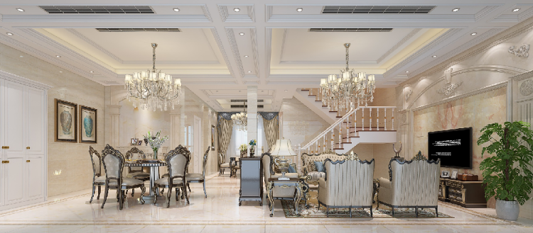 興化南陽別墅客廳案例