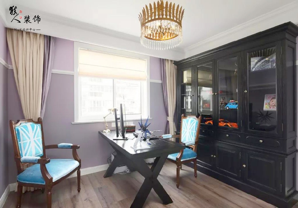 138平美式，進門設鞋柜隔斷太明智了！14478081