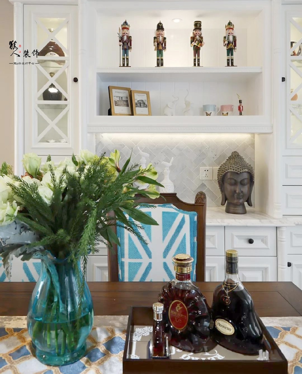 138平美式，進門設鞋柜隔斷太明智了！14478077