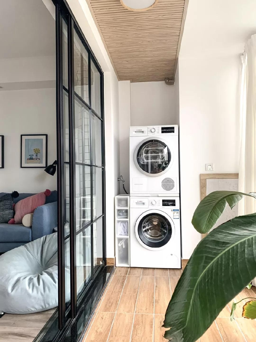 94㎡北歐，陽臺改造榻榻米太驚艷了！14562289