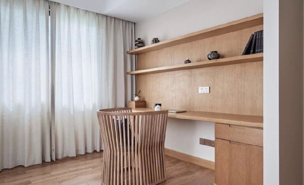 135㎡日式休閑，電視墻做隱形門14889865