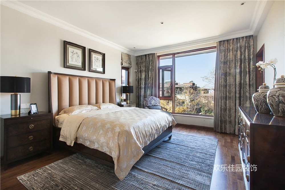 550平別墅，一層美式一層中式15092022