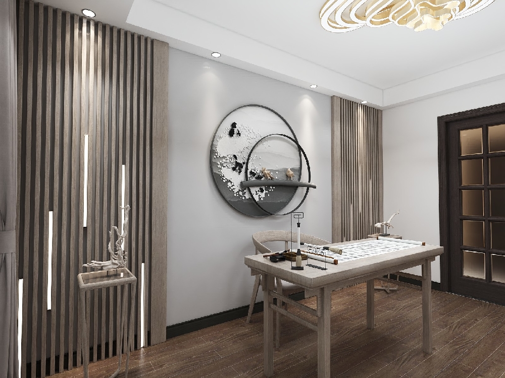 190㎡三室兩廳現代中式風住宅15162790