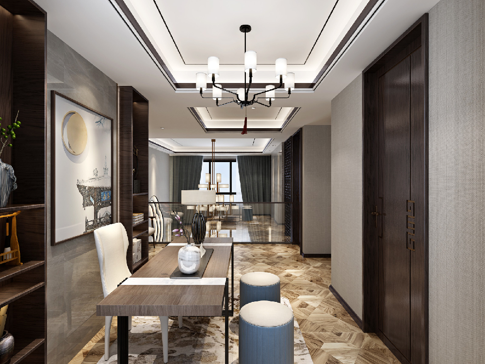 230平新中式怎么裝才好看，來看看他家15382178