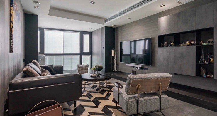 114㎡大平層現代簡約風格