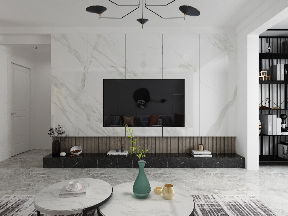 110平三居室現代簡約風格客廳篇