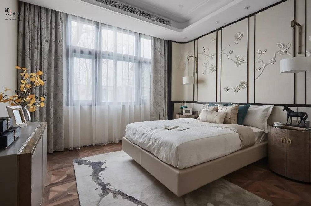 559平新中式，臥室背景墻堪稱完美！16639475