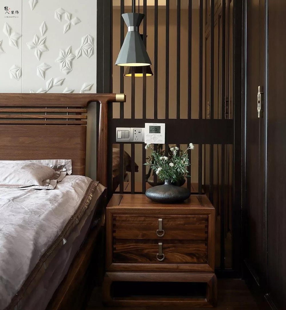 136平新中式，胡桃木家具韻味最顯檔次！16638645