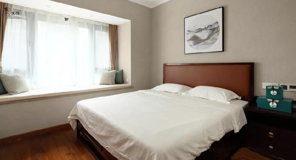 99㎡新中式三居，素雅沙發墻優雅大方16794839