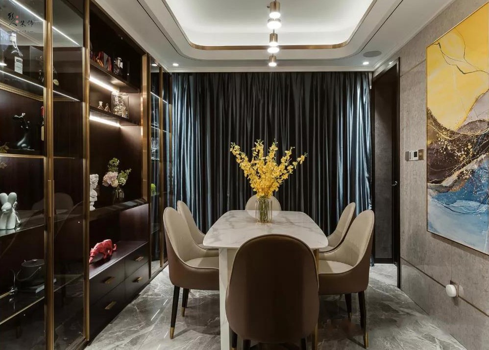 120平時尚輕奢四室 靈感源于餐廳酒柜16876726