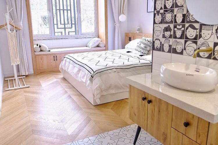 原木風一室一廳一廚一衛50平米