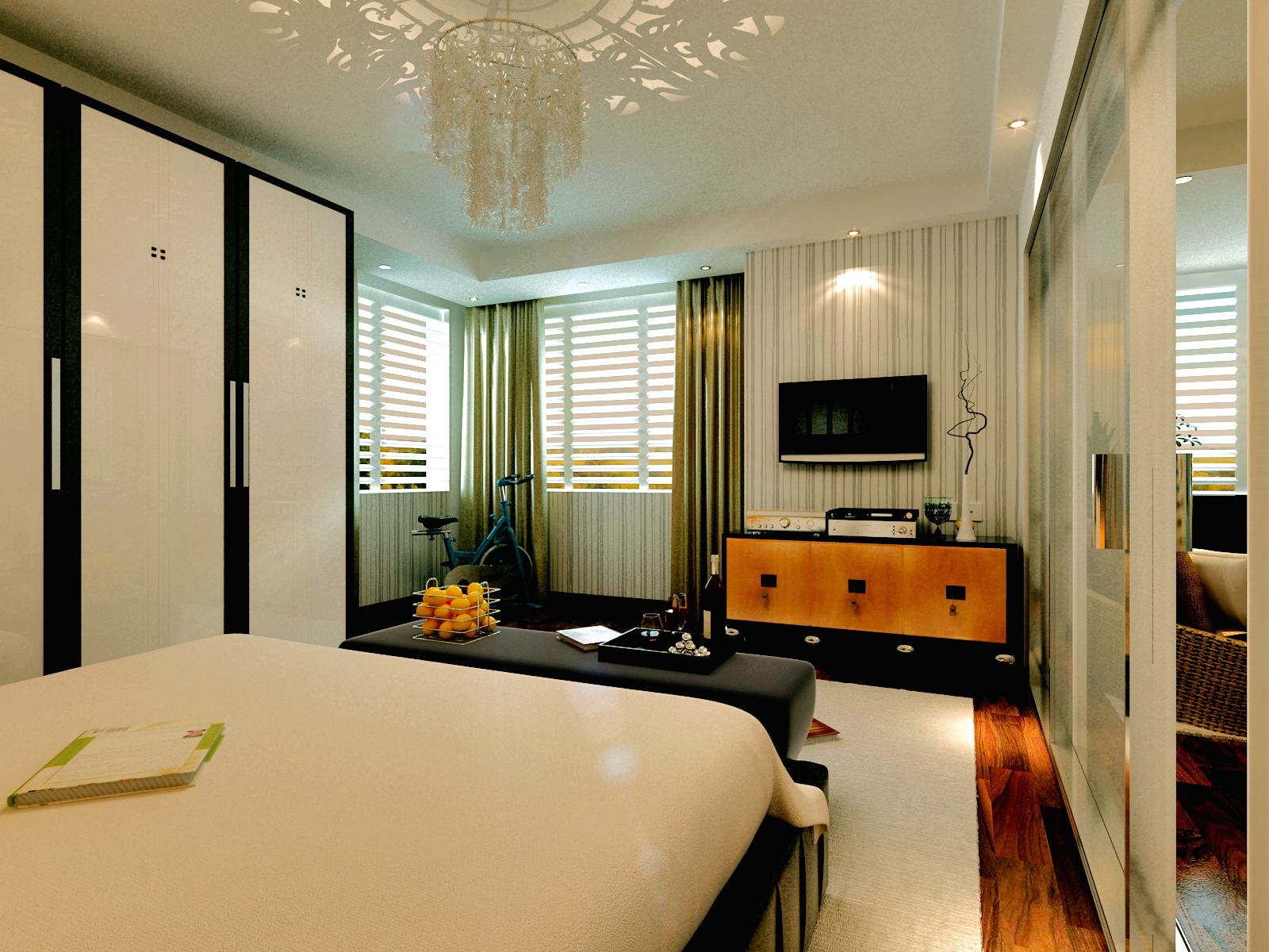 主臥電視柜效果圖