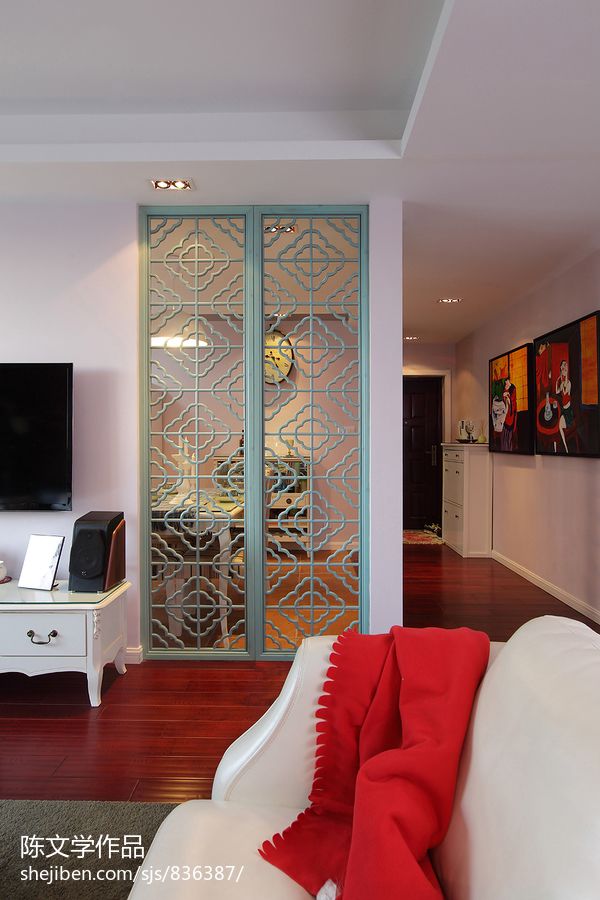 新古典家裝過道玄關鞋柜裝修設計效果圖