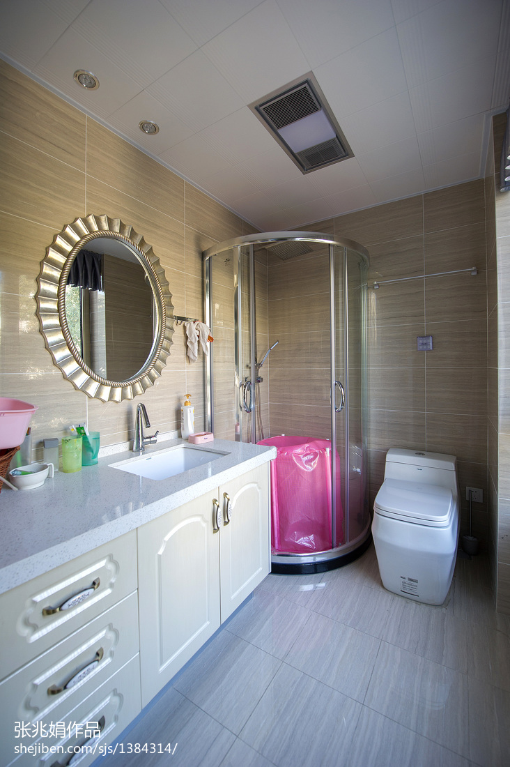 2018精選116平米歐式別墅衛生間欣賞圖