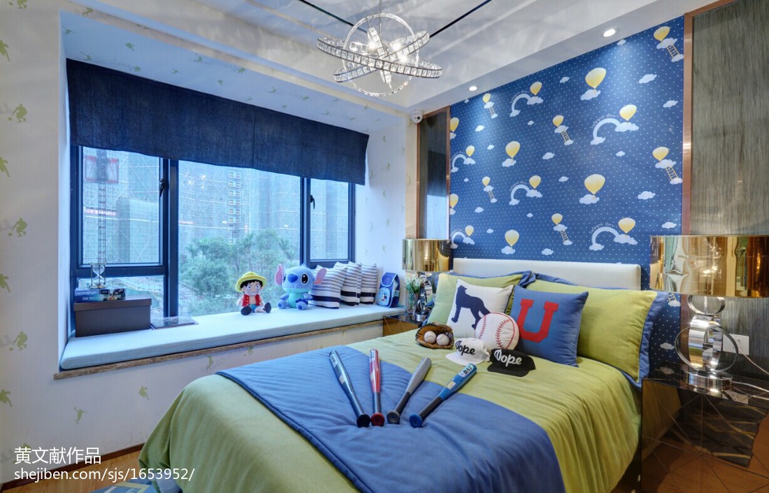 現代兒童房飄窗裝修效果圖大全