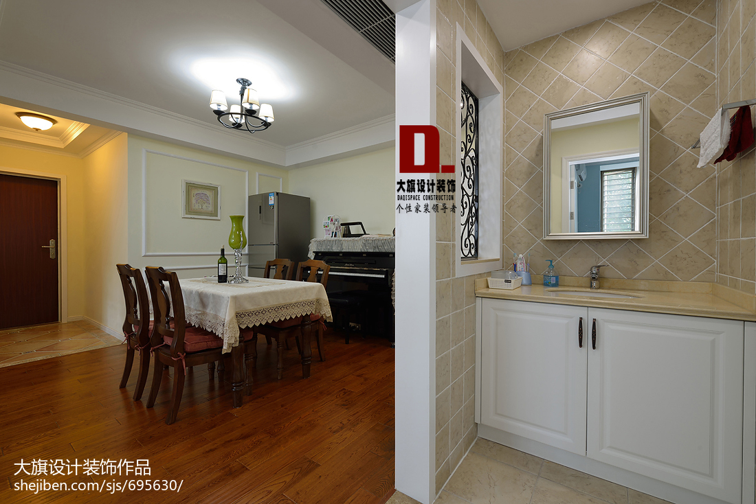 2017美式風格過道隔斷設計