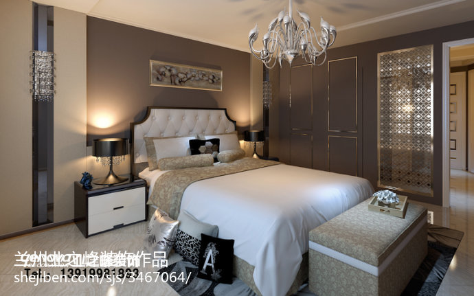 簡歐臥室衣柜效果圖