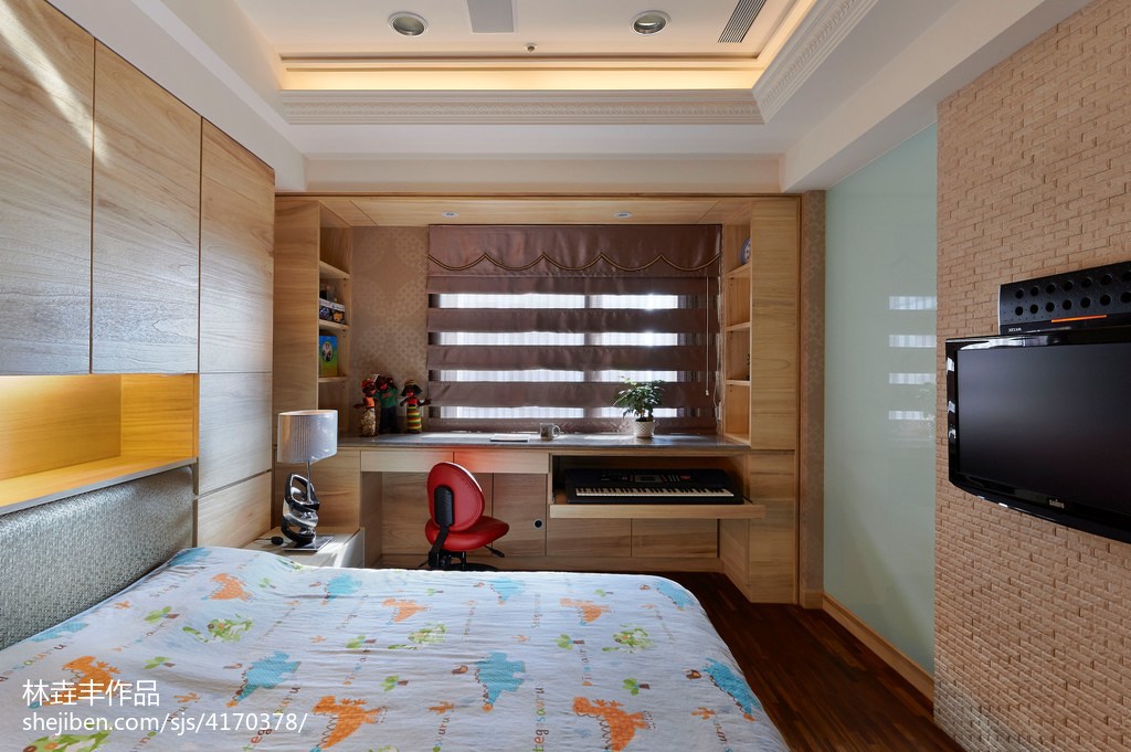 新古典風格兒童房窗臺裝修圖片