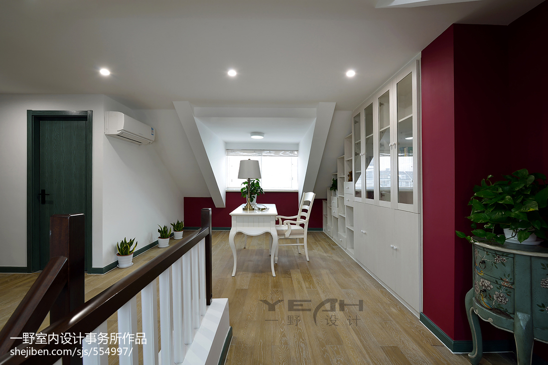 復式樓美式閣樓書房裝修設計