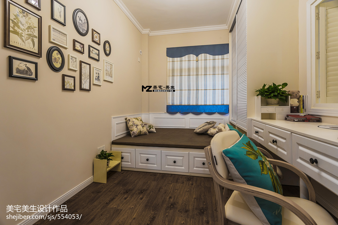 美式書房榻榻米裝修設計