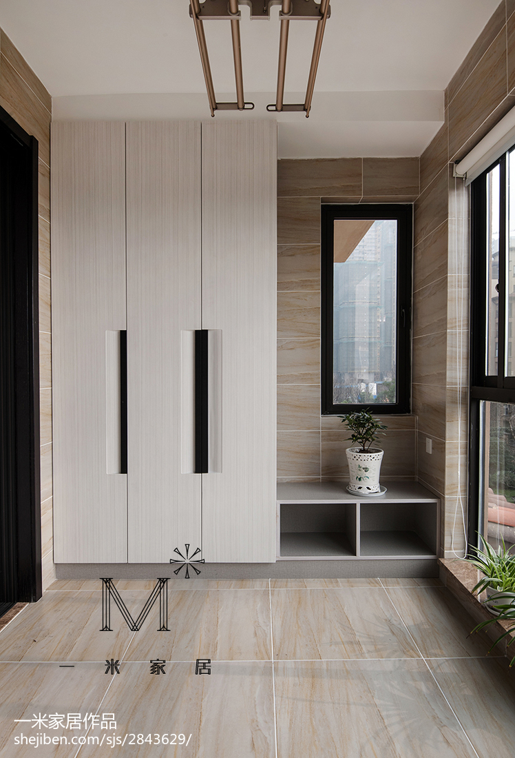 精選面積113平中式四居陽臺裝飾圖片欣賞