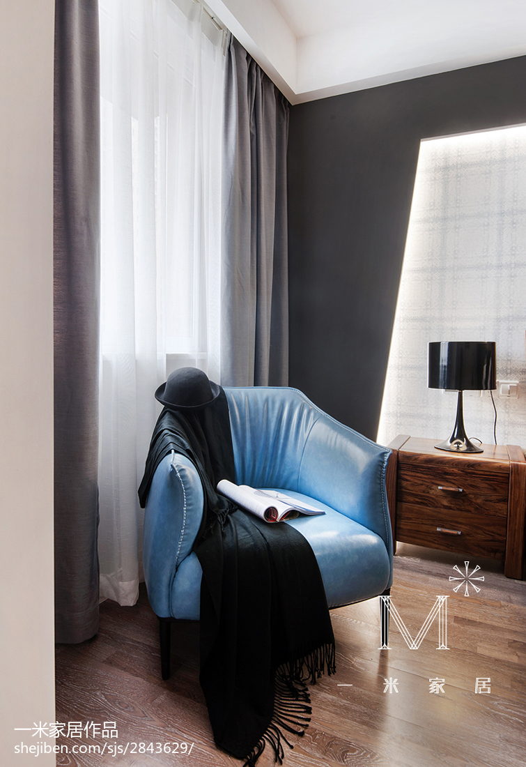 現代簡約窗臺窗簾圖片