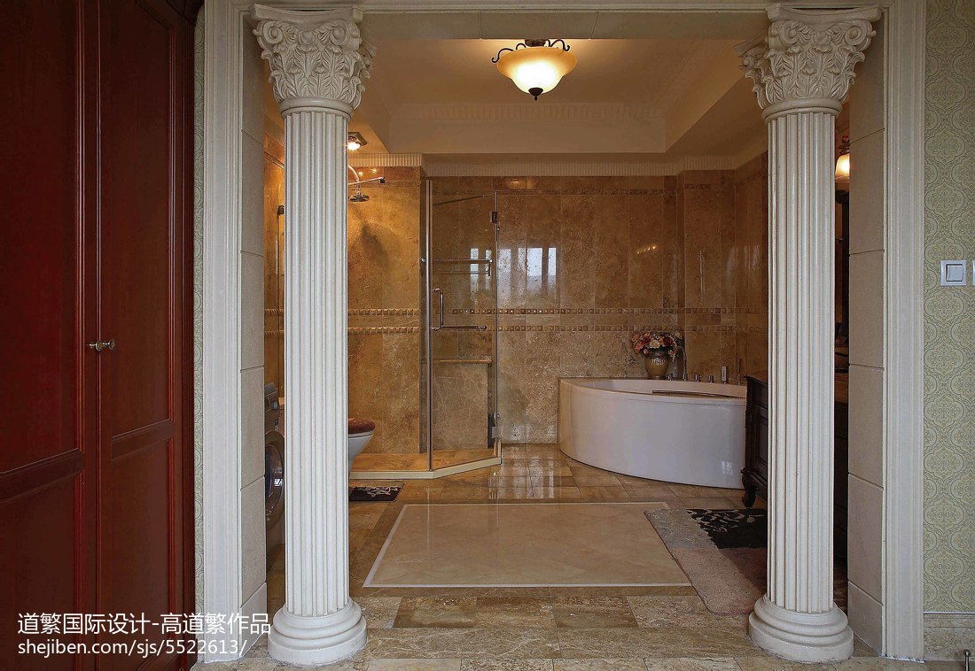 熱門121平方歐式別墅衛生間裝修實景圖