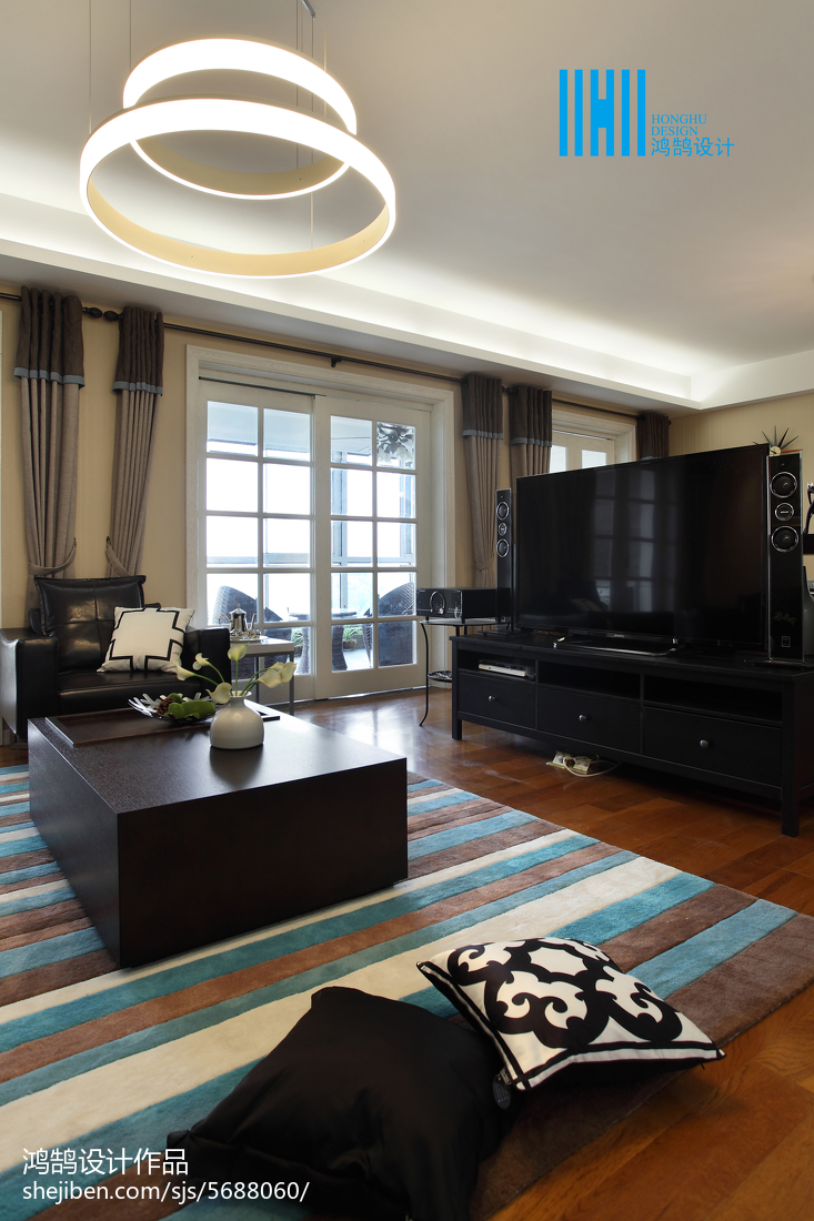 2018面積100平簡約三居客廳裝修設計效果圖片