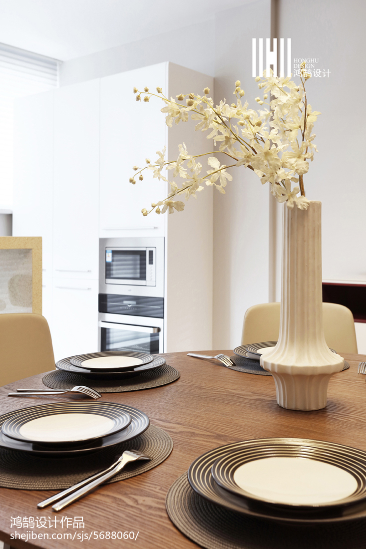 精美129平米現代復式餐廳裝修設計效果圖片