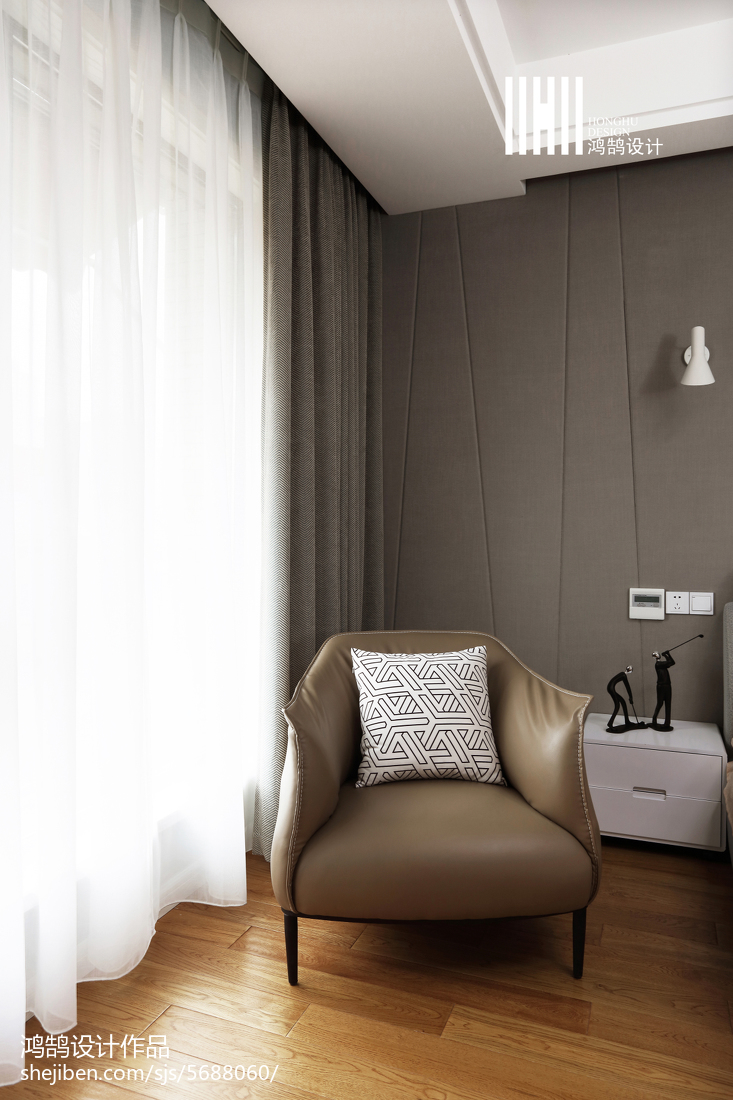 精美124平米現代復式臥室實景圖片