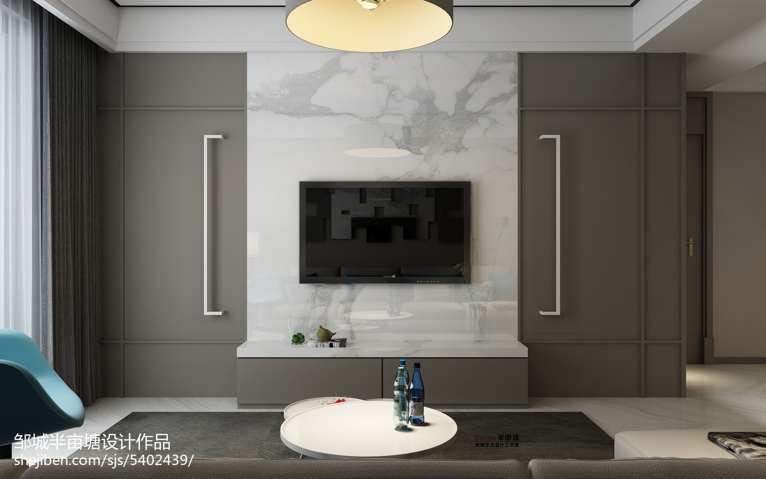 精選瓷磚電視背景墻