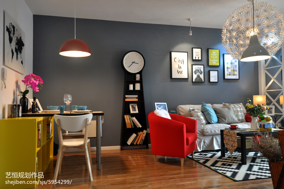 2018宜家客廳效果圖片