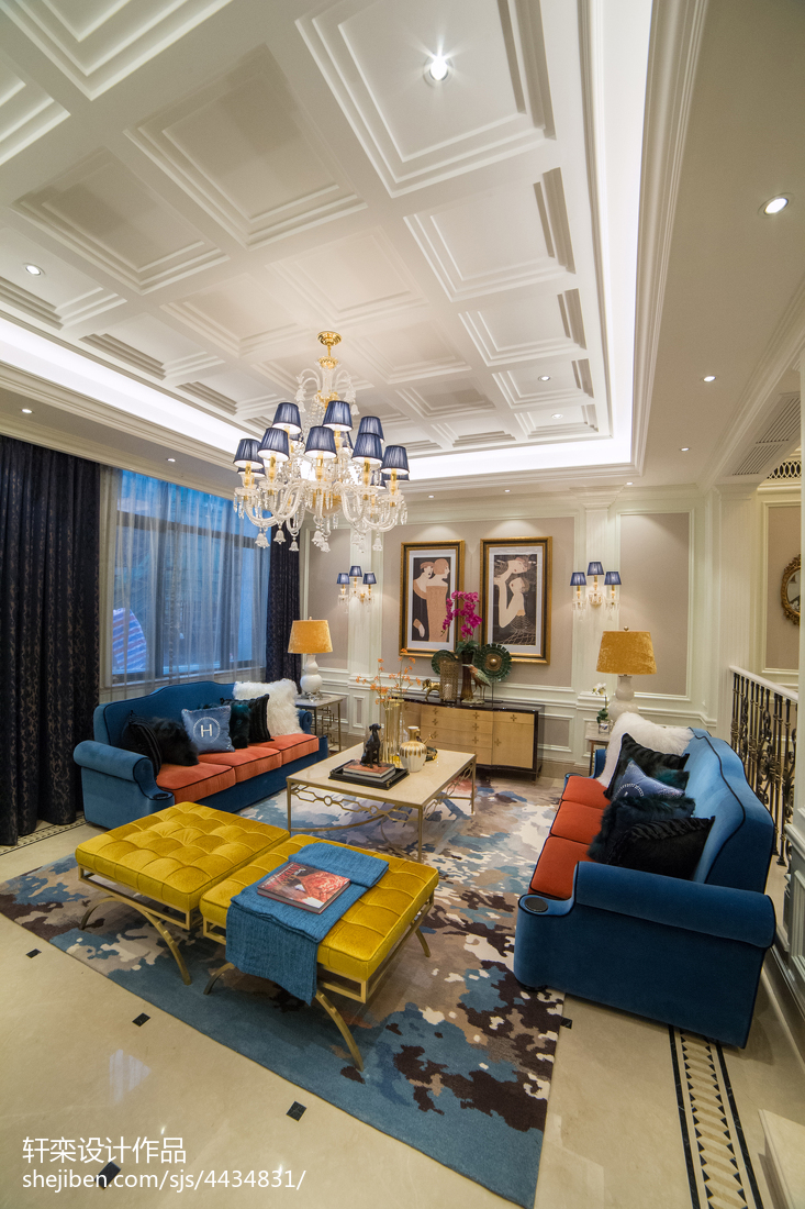 夢幻歐式吊頂設計效果圖