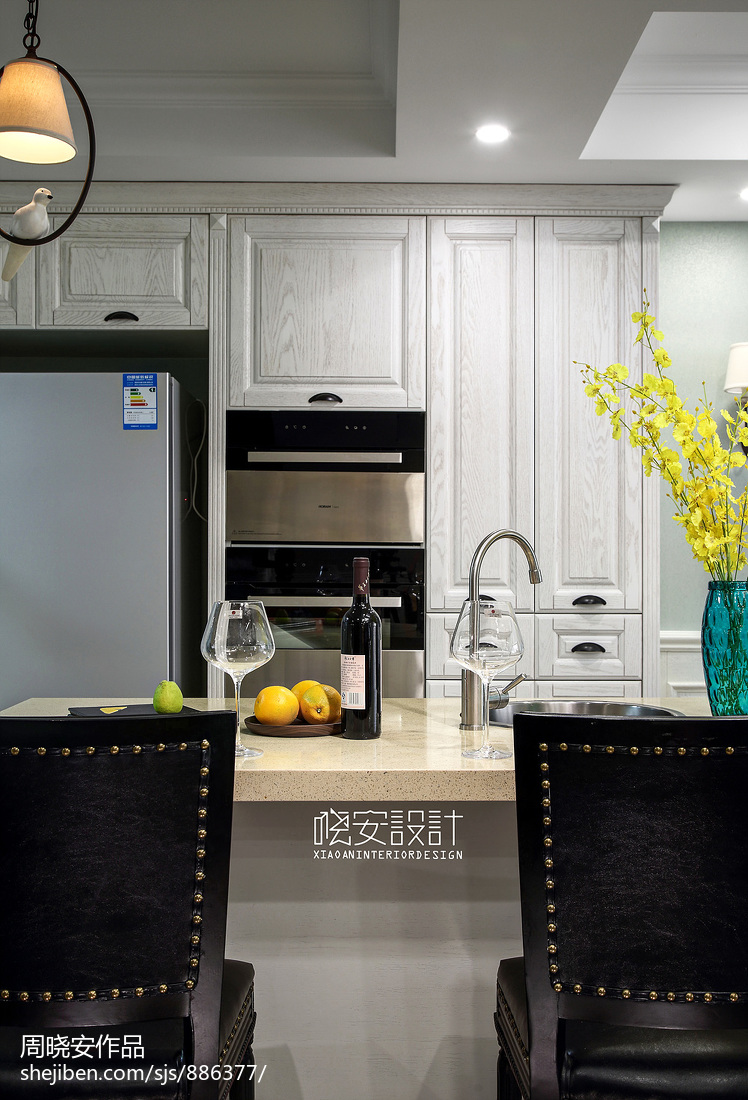 質樸69平美式復式廚房圖片欣賞