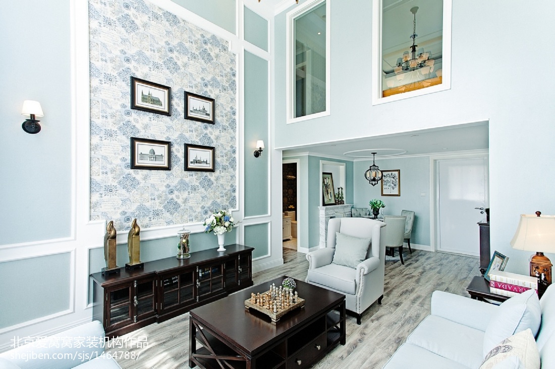 精選102平方三居客廳歐式實景圖片欣賞