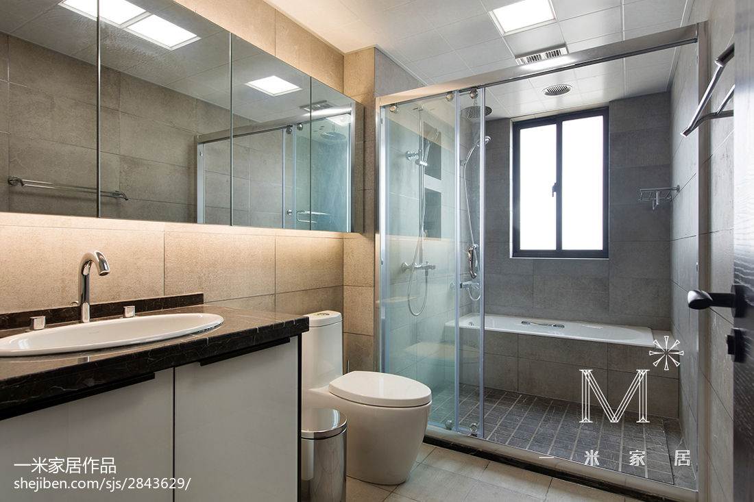 時尚現代風格家居衛浴效果圖