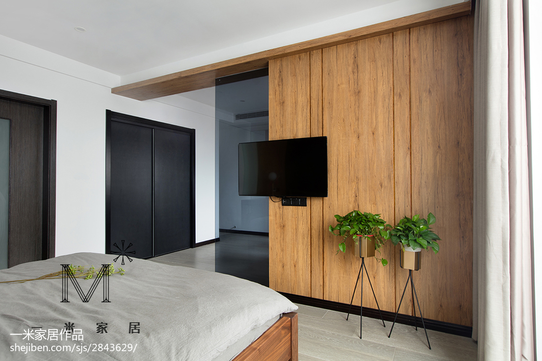 美式臥室背景墻裝修