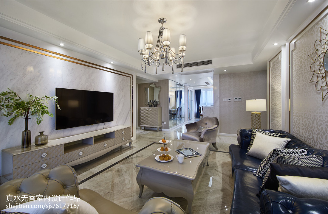 華麗新古典風格背景墻設計