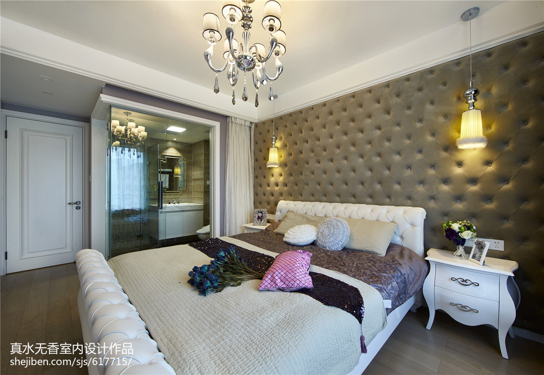 華麗新古典風格臥室效果圖